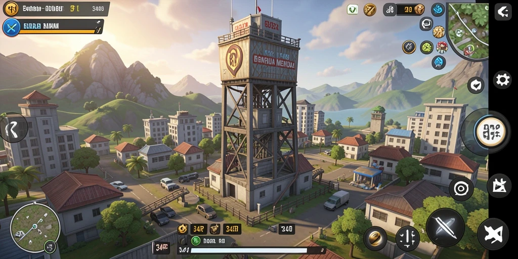 Tampilan gameplay menakjubkan dari 34R di Tower Defense.