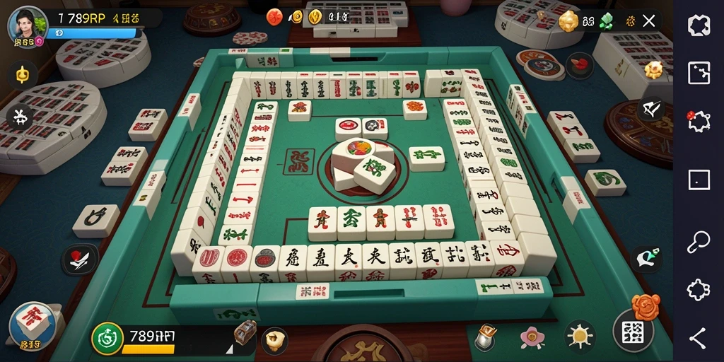 Tampilan gameplay Mahjong yang memikat dan seru dalam 789RP.