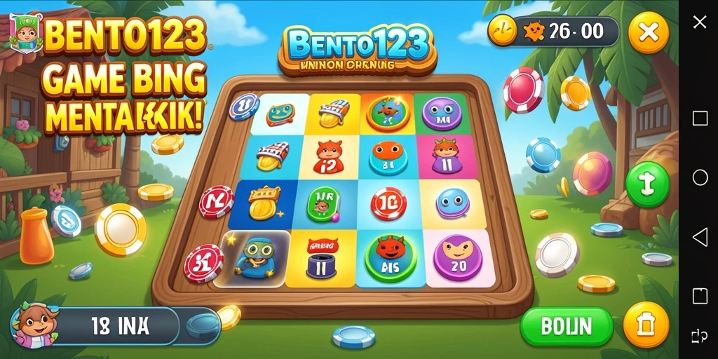 Tampilan gameplay BENTO123 yang seru dan interaktif.