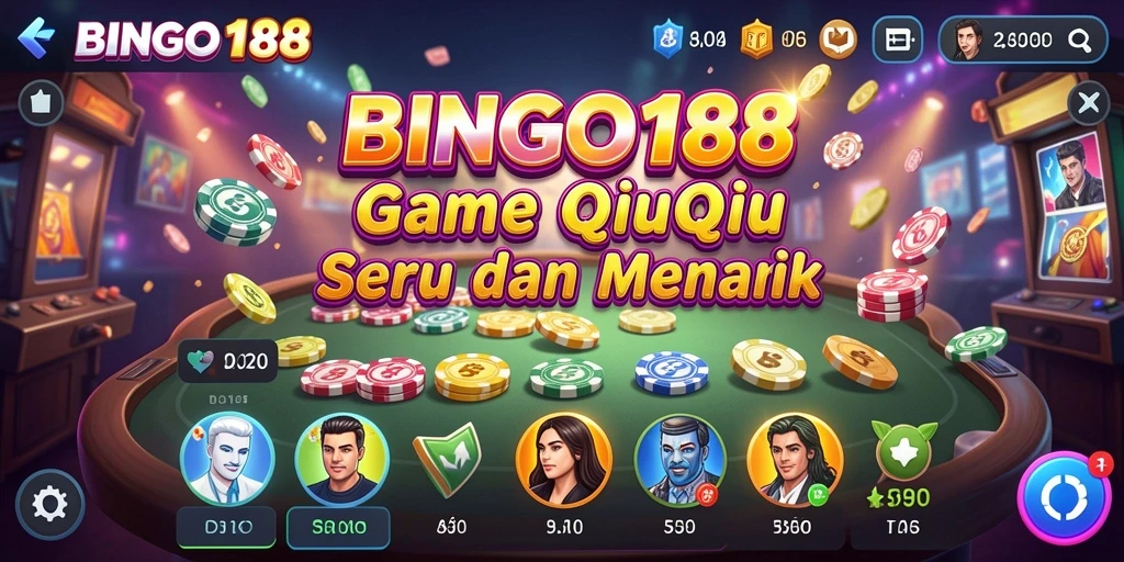 Tampilan gameplay QiuQiu yang seru dalam BINGO188.