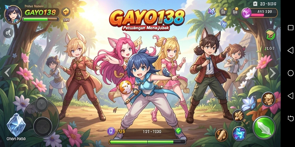 Tampilan permainan GAYO138 dengan karakter Anime yang menarik.