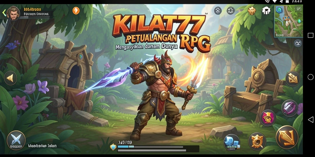 Tampilan gameplay RPG KILAT77 yang menakjubkan dan imersif.