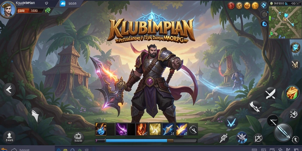 Tangkapan layar gameplay KLUBIMPIAN yang menampilkan aksi seru di dunia MMORPG.
