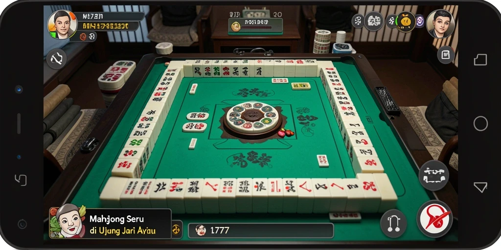 Tangkapan layar L777 menunjukkan gameplay Mahjong yang mendebarkan.