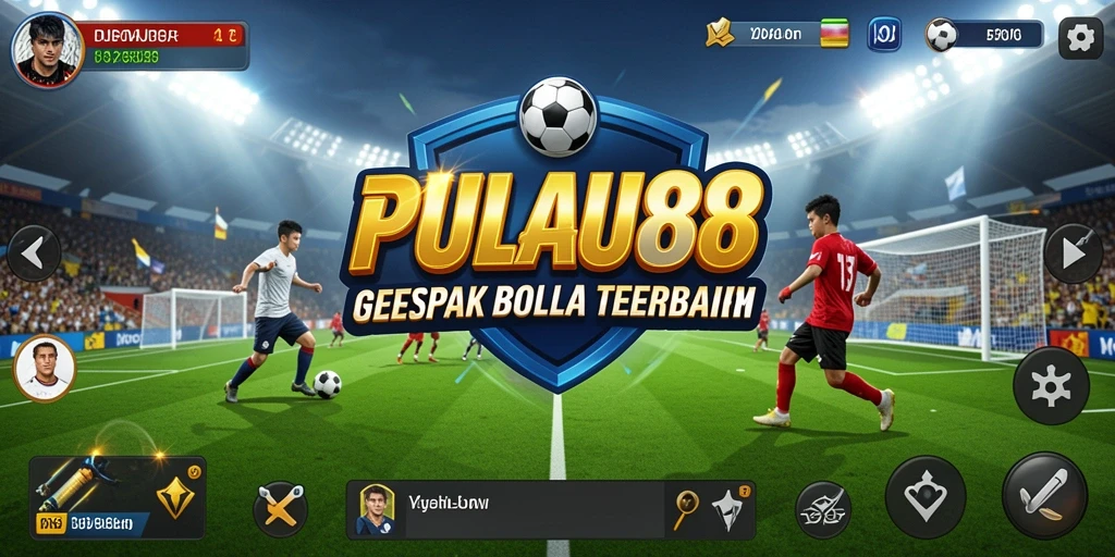 Gameplay PULAU88 yang seru dengan aksi sepak bola yang mendebarkan.