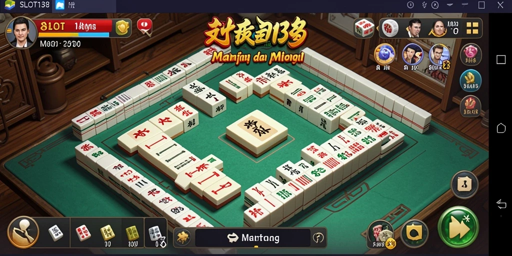 Screenshot dari gameplay <strong>SLOT138</strong> yang menunjukkan momen seru permainan Mahjong.