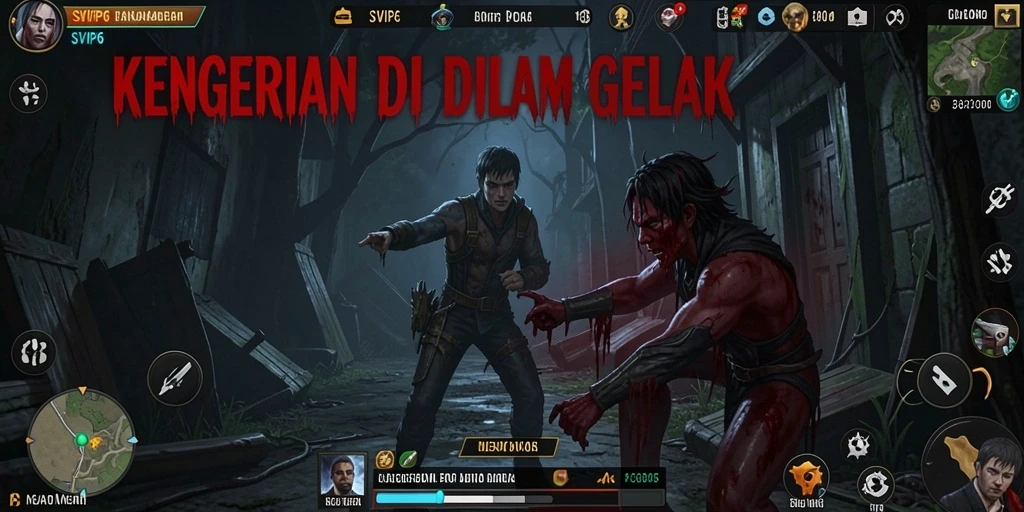 Screenshot gameplay menampilkan suasana menyeramkan dan momen ketegangan.</p>